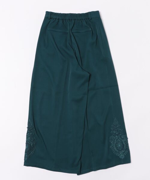 axes femme（アクシーズファム）の「モチーフレースワイドパンツ（その他パンツ・レディース・ブラック/ベージュ/ブルーグリーン・FREE）」の4枚目の写真