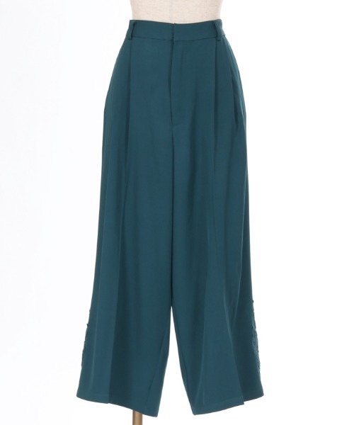 axes femme（アクシーズファム）の「モチーフレースワイドパンツ（その他パンツ・レディース・ブラック/ベージュ/ブルーグリーン・FREE）」の13枚目の写真