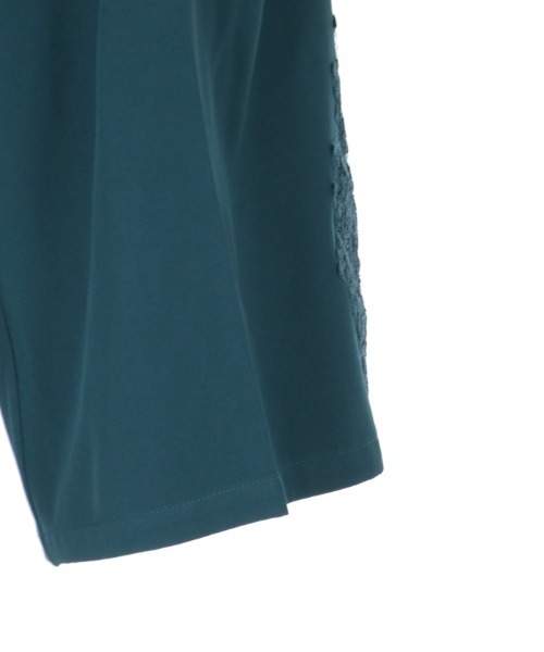 axes femme（アクシーズファム）の「モチーフレースワイドパンツ（その他パンツ・レディース・ブラック/ベージュ/ブルーグリーン・FREE）」の9枚目の写真