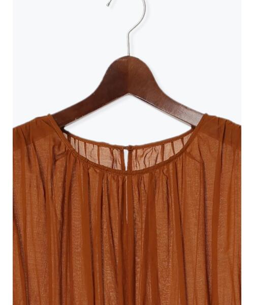 Te chichi（テチチ）の「コットンボイル切替ギャザーワンピース（ワンピース・レディース・キャメル/オリーブ/ブラック・F）」の13枚目の写真