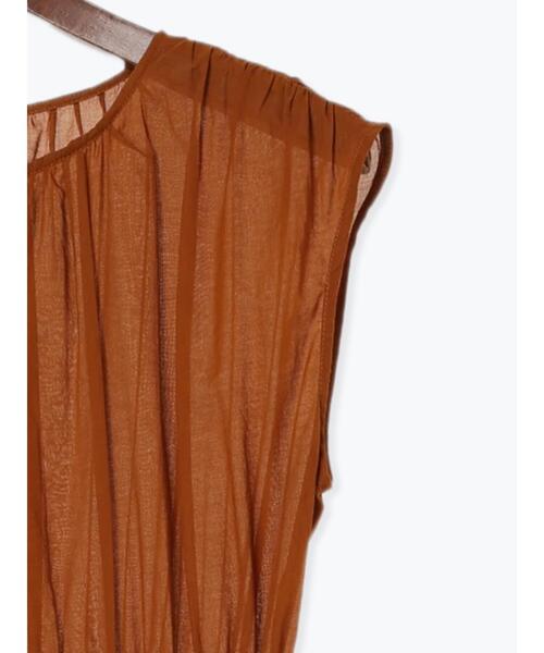 Te chichi（テチチ）の「コットンボイル切替ギャザーワンピース（ワンピース・レディース・キャメル/オリーブ/ブラック・F）」の12枚目の写真