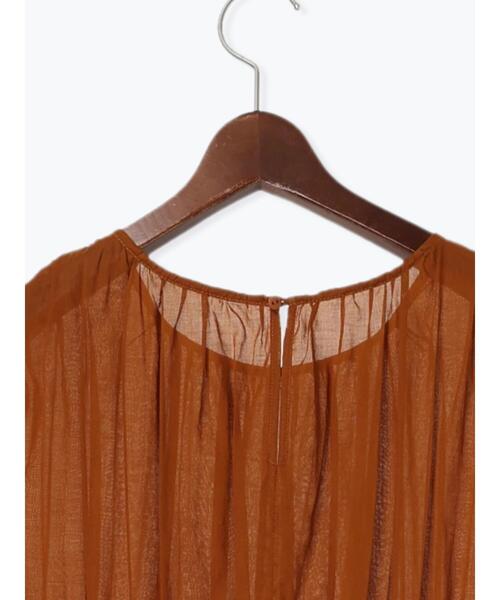 Te chichi（テチチ）の「コットンボイル切替ギャザーワンピース（ワンピース・レディース・キャメル/オリーブ/ブラック・F）」の10枚目の写真