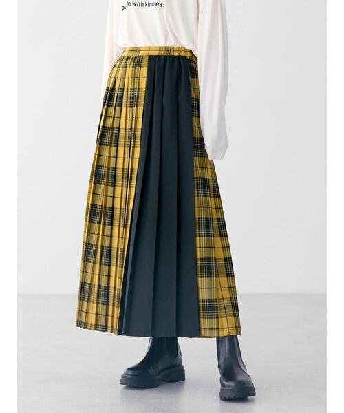 AMERICAN HOLIC（アメリカンホリック）の「アソートチェックプリーツスカート（スカート・レディース・パープル/ブラウン/イエロー/グリーン・M/L）」の7枚目の写真