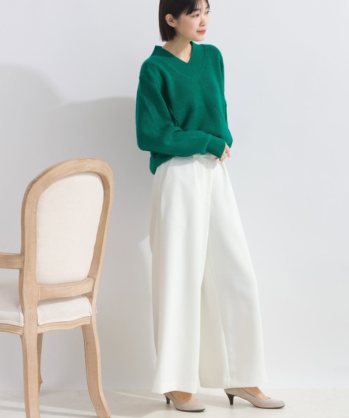 Lo-Fi（ローファイ）の「【WEB限定】Vネックウォッシャブルセーター（ニット/セーター・レディース・レッド/グリーン/ブラック・M）」の19枚目の写真