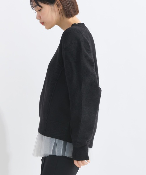 Lo-Fi（ローファイ）の「【WEB限定】Vネックウォッシャブルセーター（ニット/セーター・レディース・レッド/グリーン/ブラック・M）」の6枚目の写真