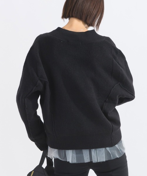 Lo-Fi（ローファイ）の「【WEB限定】Vネックウォッシャブルセーター（ニット/セーター・レディース・レッド/グリーン/ブラック・M）」の7枚目の写真