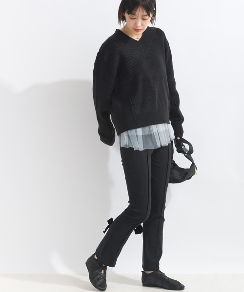 Lo-Fi（ローファイ）の「【WEB限定】Vネックウォッシャブルセーター（ニット/セーター・レディース・レッド/グリーン/ブラック・M）」の10枚目の写真