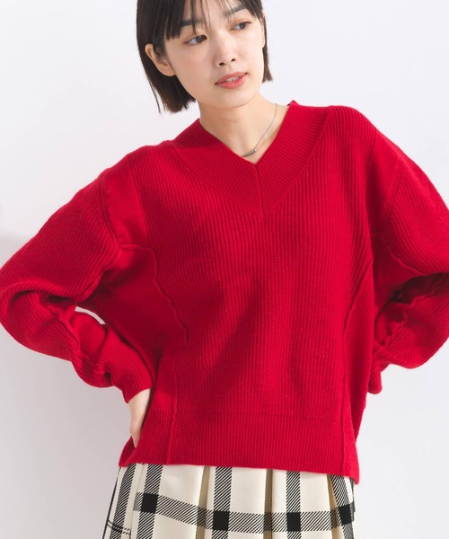 Lo-Fi（ローファイ）の「【WEB限定】Vネックウォッシャブルセーター（ニット/セーター・レディース・レッド/グリーン/ブラック・M）」の21枚目の写真