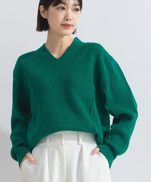 Lo-Fi（ローファイ）の「【WEB限定】Vネックウォッシャブルセーター（ニット/セーター・レディース・レッド/グリーン/ブラック・M）」の14枚目の写真