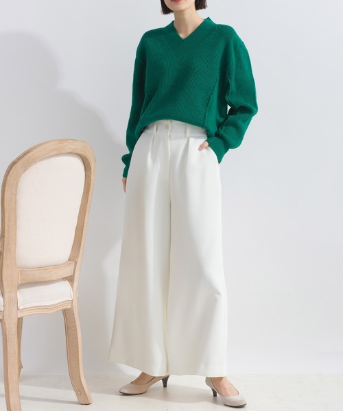 Lo-Fi（ローファイ）の「【WEB限定】Vネックウォッシャブルセーター（ニット/セーター・レディース・レッド/グリーン/ブラック・M）」の18枚目の写真