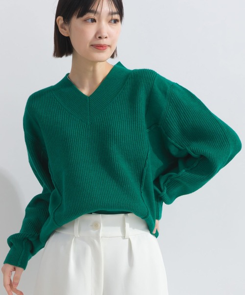 Lo-Fi（ローファイ）の「【WEB限定】Vネックウォッシャブルセーター（ニット/セーター・レディース・レッド/グリーン/ブラック・M）」の17枚目の写真