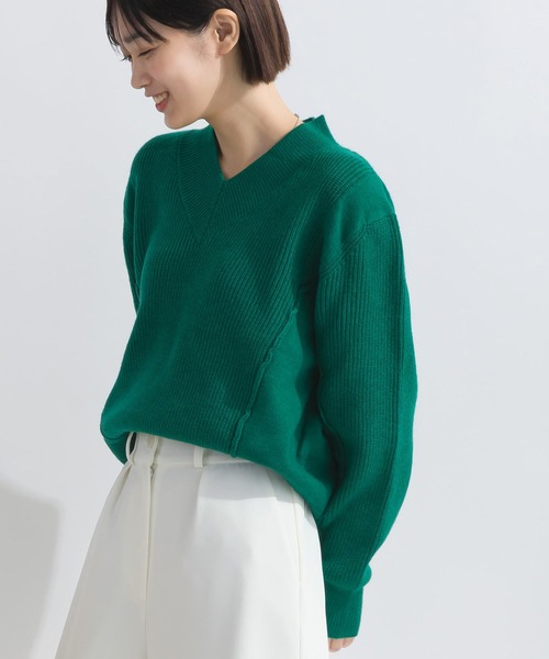 Lo-Fi（ローファイ）の「【WEB限定】Vネックウォッシャブルセーター（ニット/セーター・レディース・レッド/グリーン/ブラック・M）」の15枚目の写真