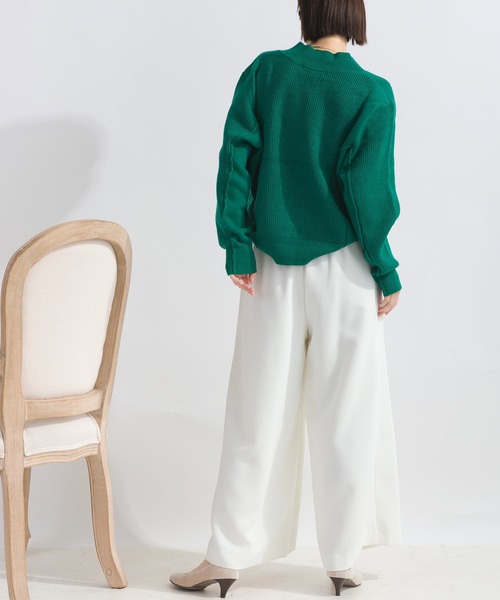 Lo-Fi（ローファイ）の「【WEB限定】Vネックウォッシャブルセーター（ニット/セーター・レディース・レッド/グリーン/ブラック・M）」の20枚目の写真