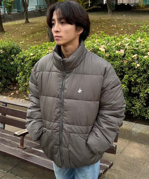 BEVERLY HILLS POLO CLUB（ビバリーヒルズポロクラブ）の「【BEVERLY HILLS POLO CLUB/ビバリーヒルズポロクラブ】中綿ジャケット/パファージャケット（ダウンジャケット/コート・メンズ・ライトグレー/キャメル/ブルー/ブラック/カーキ・M/L/LL）」の21枚目の写真
