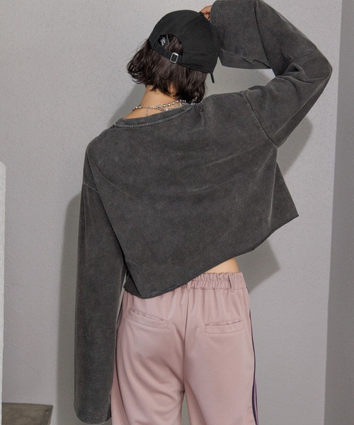 PAGEBOY(ページボーイ)の「フラワーダブルロゴロンT(Tシャツ/カットソー・レディース・オフホワイト/ブラック・FREE)」の15枚目の写真