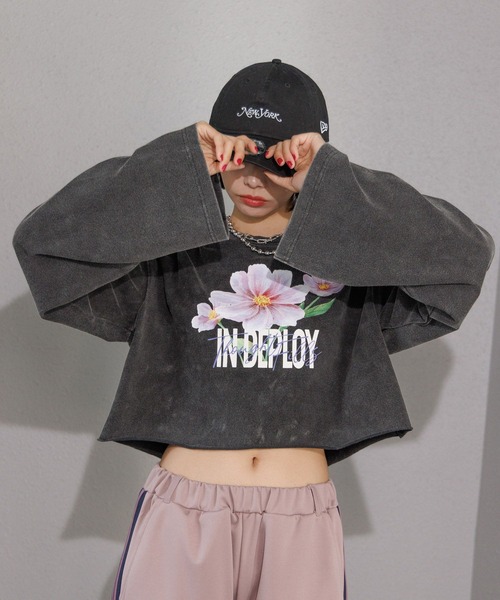 PAGEBOY(ページボーイ)の「フラワーダブルロゴロンT(Tシャツ/カットソー・レディース・オフホワイト/ブラック・FREE)」の16枚目の写真