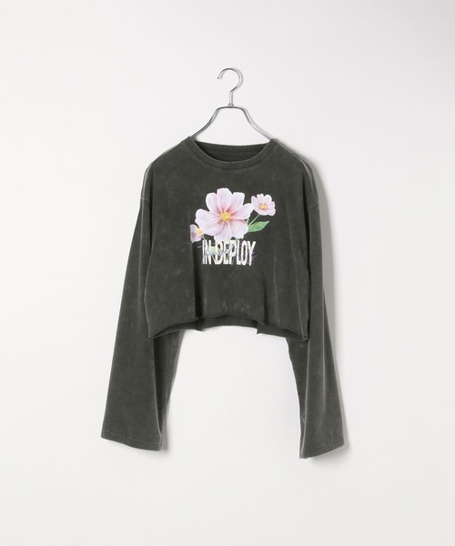 PAGEBOY(ページボーイ)の「フラワーダブルロゴロンT(Tシャツ/カットソー・レディース・オフホワイト/ブラック・FREE)」の18枚目の写真