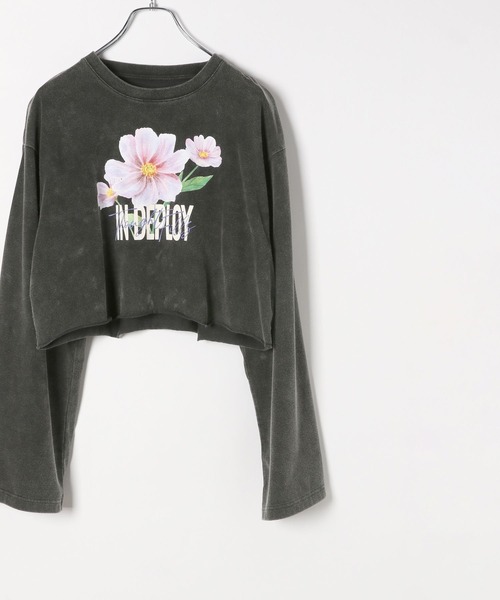 PAGEBOY(ページボーイ)の「フラワーダブルロゴロンT(Tシャツ/カットソー・レディース・オフホワイト/ブラック・FREE)」の22枚目の写真