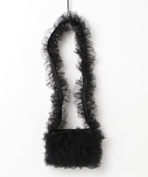 poiregnee（ポワニェ）の「［select］チュールフリルショルダーバッグ（ショルダーバッグ・レディース・ホワイト/グレー/ブラック・FREE）」の3枚目の写真