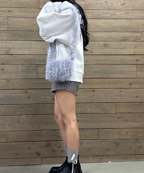 poiregnee（ポワニェ）の「［select］チュールフリルショルダーバッグ（ショルダーバッグ・レディース・ホワイト/グレー/ブラック・FREE）」の10枚目の写真