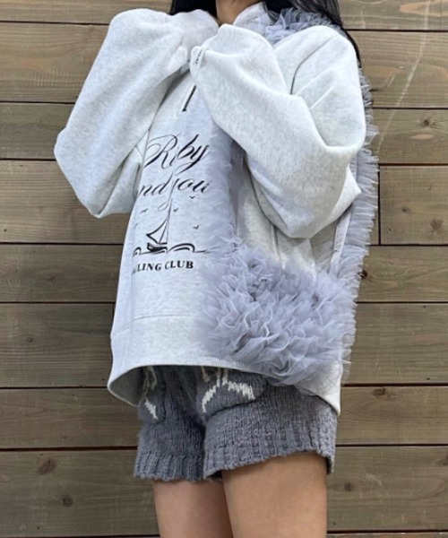 poiregnee（ポワニェ）の「［select］チュールフリルショルダーバッグ（ショルダーバッグ・レディース・ホワイト/グレー/ブラック・FREE）」の16枚目の写真