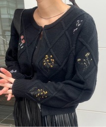 Ameri（アメリ）の「ASSORT LACE JACKET（カーディガン/ボレロ）」 - WEAR