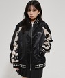 OY/オーワイ』 STAR LEATHER PATCH STUD JACKET /スターパッチ