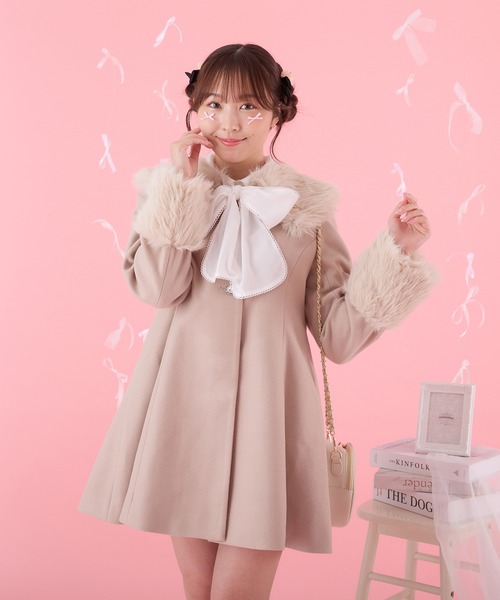 セール】フェイクファーカラーコート【ZOZOTOWN限定アイテム