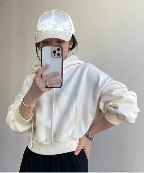 wee9s(ウィークス)の「buddy satin cap / バディサテンキャップ(キャップ・レディース・ブラック/アイボリー/ベビーピンク・FREE)」の13枚目の写真