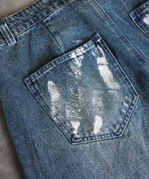 KUUUPY（クーピー）の「Foil Print Wide Denim Pants - 箔プリントワイドデニムパンツ（その他パンツ・メンズ・ブルー/ブラック・LARGE/MEDIUM/SMALL）」の16枚目の写真