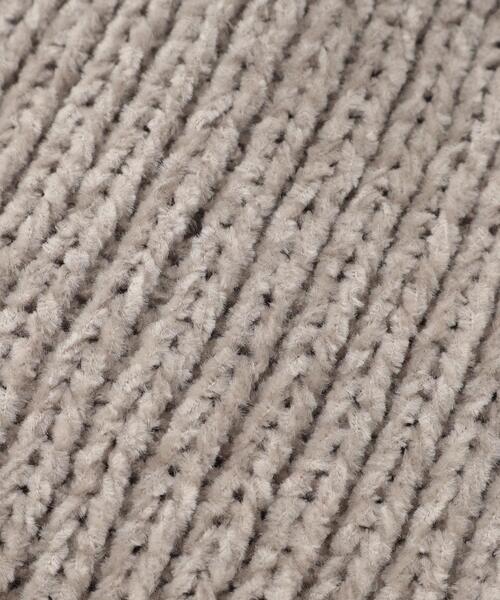 SHOO・LA・RUE(シューラルー)の「◆モールビーニー(ニットキャップ/ビーニー・レディース・ボルドー/ブラック/チャコールグレー/ナチュラル・00)」の7枚目の写真