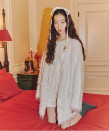 Heather | シャギーチュニックカーディガン　153012(カーディガン/ボレロ)