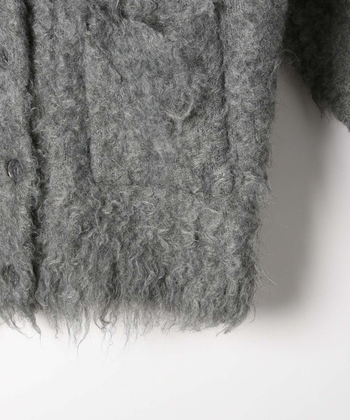 Heather（ヘザー）の「シャギーチュニックカーディガン　153012（カーディガン/ボレロ・レディース・アイボリー/グレー/ベージュ/ブルー/ピンク/レッド・FREE）」の10枚目の写真