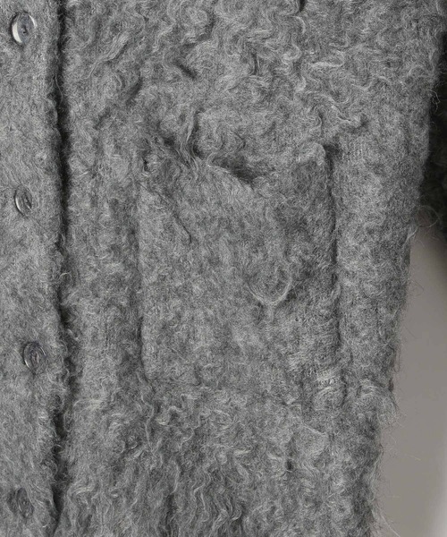 Heather（ヘザー）の「シャギーチュニックカーディガン　153012（カーディガン/ボレロ・レディース・アイボリー/グレー/ベージュ/ブルー/ピンク/レッド・FREE）」の11枚目の写真