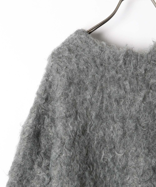 Heather（ヘザー）の「シャギーチュニックカーディガン　153012（カーディガン/ボレロ・レディース・アイボリー/グレー/ベージュ/ブルー/ピンク/レッド・FREE）」の14枚目の写真