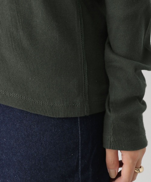 LEPSIM（レプシィム）の「2PレイヤードタンクロンT　153255（Tシャツ/カットソー・レディース・オフホワイト/チャコールグレー・FREE）」の15枚目の写真