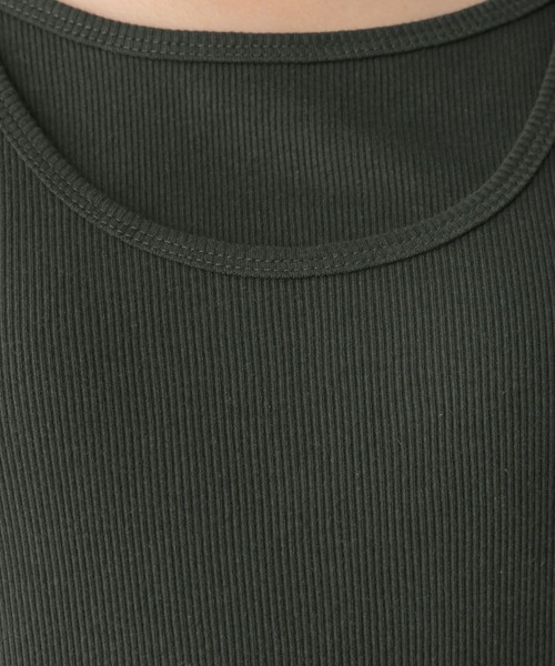 LEPSIM（レプシィム）の「2PレイヤードタンクロンT　153255（Tシャツ/カットソー・レディース・オフホワイト/チャコールグレー・FREE）」の18枚目の写真