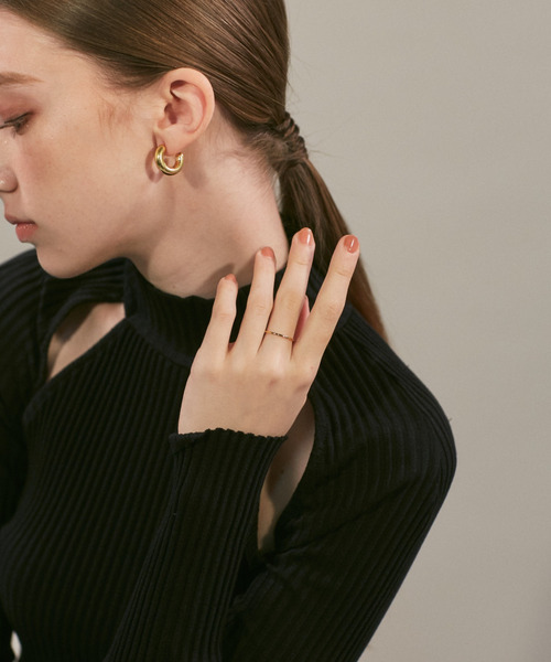 ciite' surgical stainless（シーテサージカルステンレス）の「【 金属アレルギー対応 】 シンプルリング サージカルステンレス（リング・レディース・シルバー/ゴールド・11号/7号/9号/13号/15号/4号）」の4枚目の写真