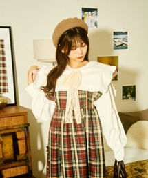 kutir | 【クティールとレトロ】レースボウタイフリル襟ブラウス(シャツ/ブラウス)