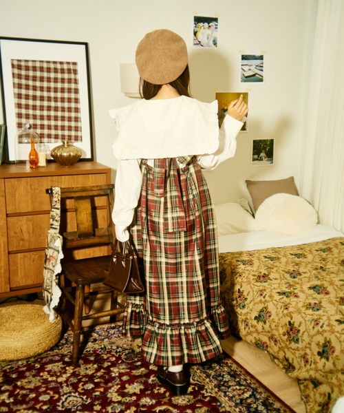 kutir（クティール）の「【クティールとレトロ】レースボウタイフリル襟ブラウス（シャツ/ブラウス・レディース・オフホワイト/グレー/ネイビー/ブラウン・FREE）」の9枚目の写真