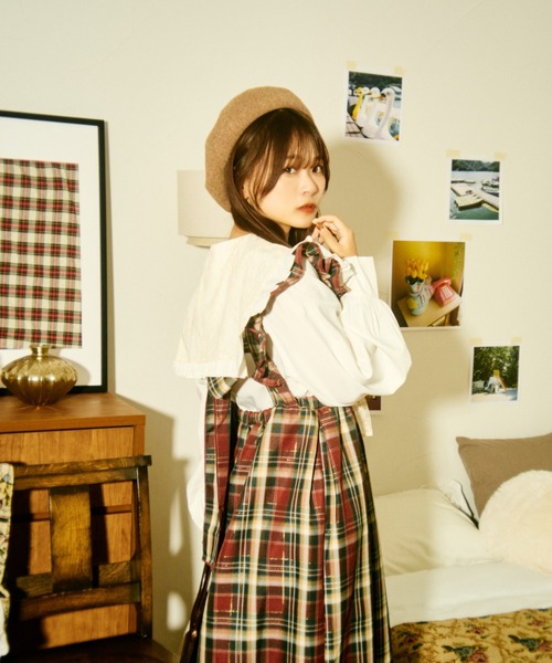 kutir（クティール）の「【クティールとレトロ】レースボウタイフリル襟ブラウス（シャツ/ブラウス・レディース・オフホワイト/グレー/ネイビー/ブラウン・FREE）」の11枚目の写真