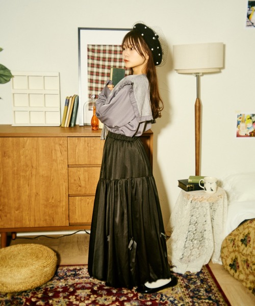 kutir（クティール）の「【クティールとレトロ】レースボウタイフリル襟ブラウス（シャツ/ブラウス・レディース・オフホワイト/グレー/ネイビー/ブラウン・FREE）」の19枚目の写真