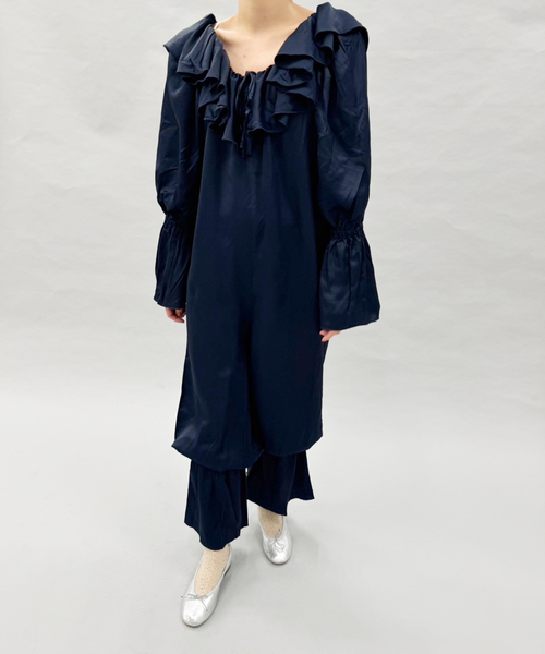 BASERANGE(ベースレンジ)の「【BASERANGE/ベースレンジ】SUZANNE JUMPSUIT(つなぎ/オールインワン・レディース・ネイビー・X-SMALL)」の17枚目の写真