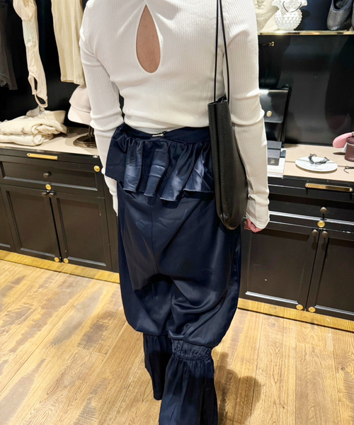 BASERANGE(ベースレンジ)の「【BASERANGE/ベースレンジ】SUZANNE JUMPSUIT(つなぎ/オールインワン・レディース・ネイビー・X-SMALL)」の9枚目の写真