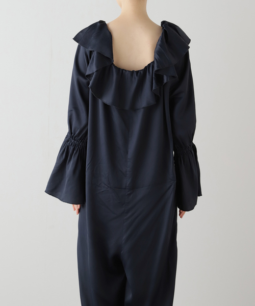 BASERANGE(ベースレンジ)の「【BASERANGE/ベースレンジ】SUZANNE JUMPSUIT(つなぎ/オールインワン・レディース・ネイビー・X-SMALL)」の14枚目の写真