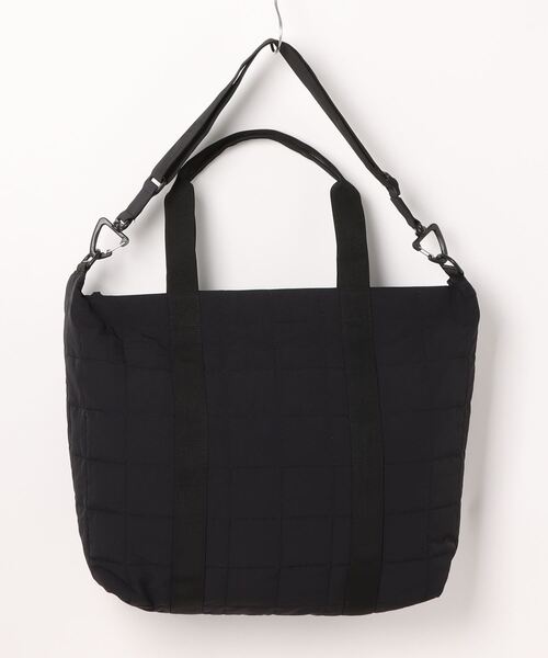ADAM PATEK(アダムパテック)の「『ADAMPATEK』square quilt shoulder tote bag/スクエアキルトビッグショルダートートバッグ(トートバッグ・メンズ・カーキ/ブラック/グレー・FREE)」の4枚目の写真