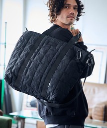 『ADAMPATEK』square quilt shoulder tote bag/スクエアキルトビッグショルダートートバッグ