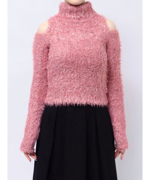 RESEXXY（リゼクシー）の「ラメシャギータートルネックニットトップス（ニット/セーター・レディース・ブラック/ベージュ/ピンク・FREE）」の17枚目の写真