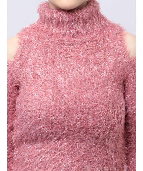 RESEXXY（リゼクシー）の「ラメシャギータートルネックニットトップス（ニット/セーター・レディース・ブラック/ベージュ/ピンク・FREE）」の14枚目の写真