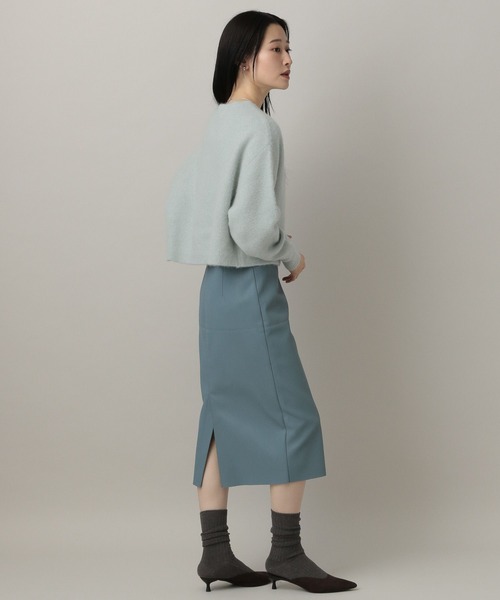 A part by(アパートバイ)の「CNラクーンコンボートネックプルオーバーニット≪追加2≫(ニット/セーター・レディース・ブラック/アイボリー/チャコールグレー/ベージュ系その他/ライトベージュ/ダークネイビー/ライトグリーン/ダークブラウン・FREE)」の18枚目の写真